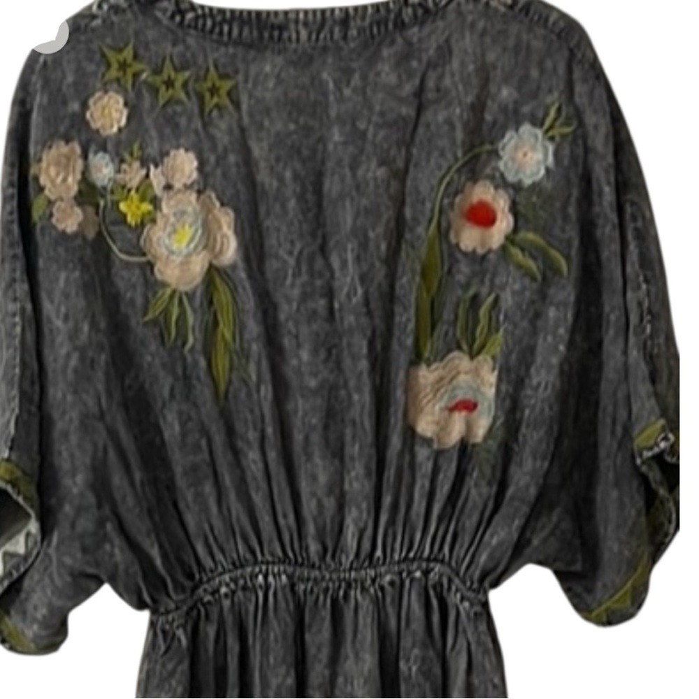 BlueVelvet Embroidered Black Maxi Dress - Picture 5 of 9